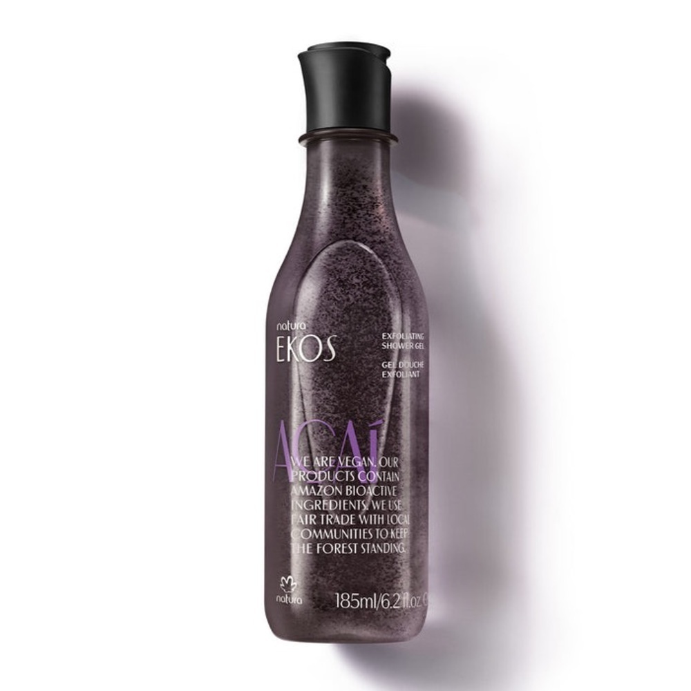 Natura Ekos AÇAÍ Exfoliating Shower Gel | NEW | 185mL | Acai